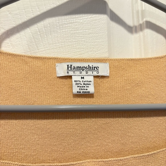 Vintage Tan Hampshire Studio Shirt and Cardigan Set - Size Medium - Picture 3 of 15